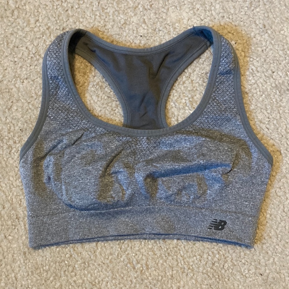New Balance Gray Sports Bra